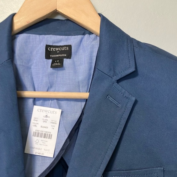 NWT J. Crew crewcuts Thompson Blue Blazer - Picture 4 of 10
